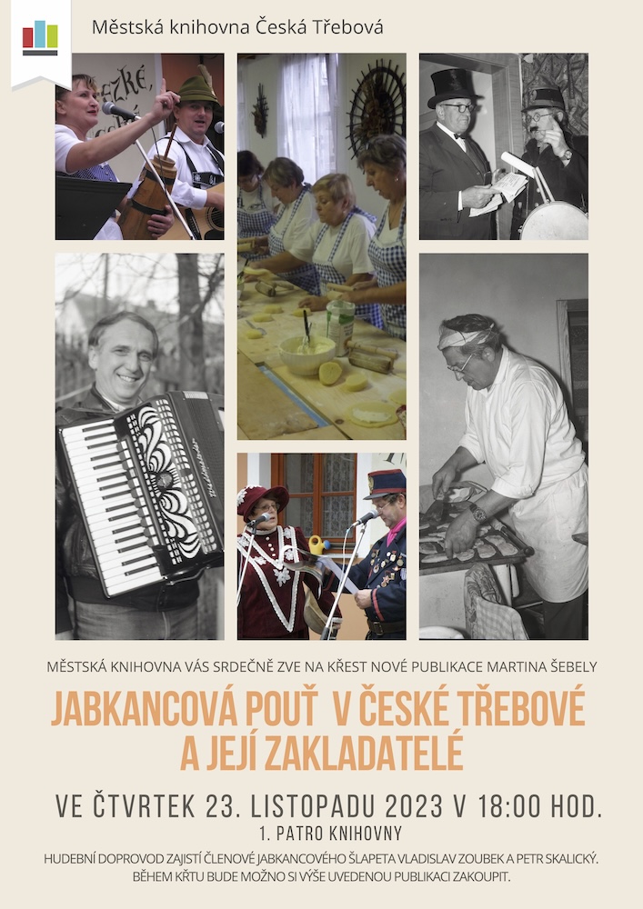 Plakát: Křest knihy Jabkancová pouť a její zakladatelé